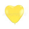 Balão em forma de coração - Amarelo