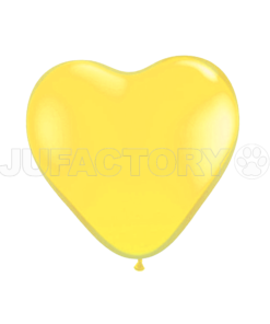 Balão em forma de coração - Amarelo