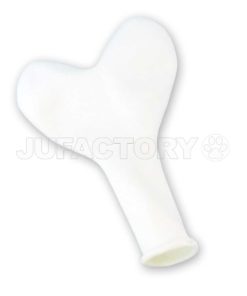 Balão em forma de coração - Branco
