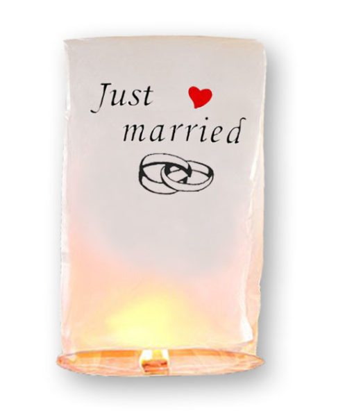 Lanterna de Céu "Just Married"