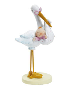 Cegonha com Bébé Menina