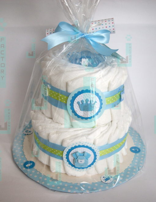 Bolo de Fraldas para Menino